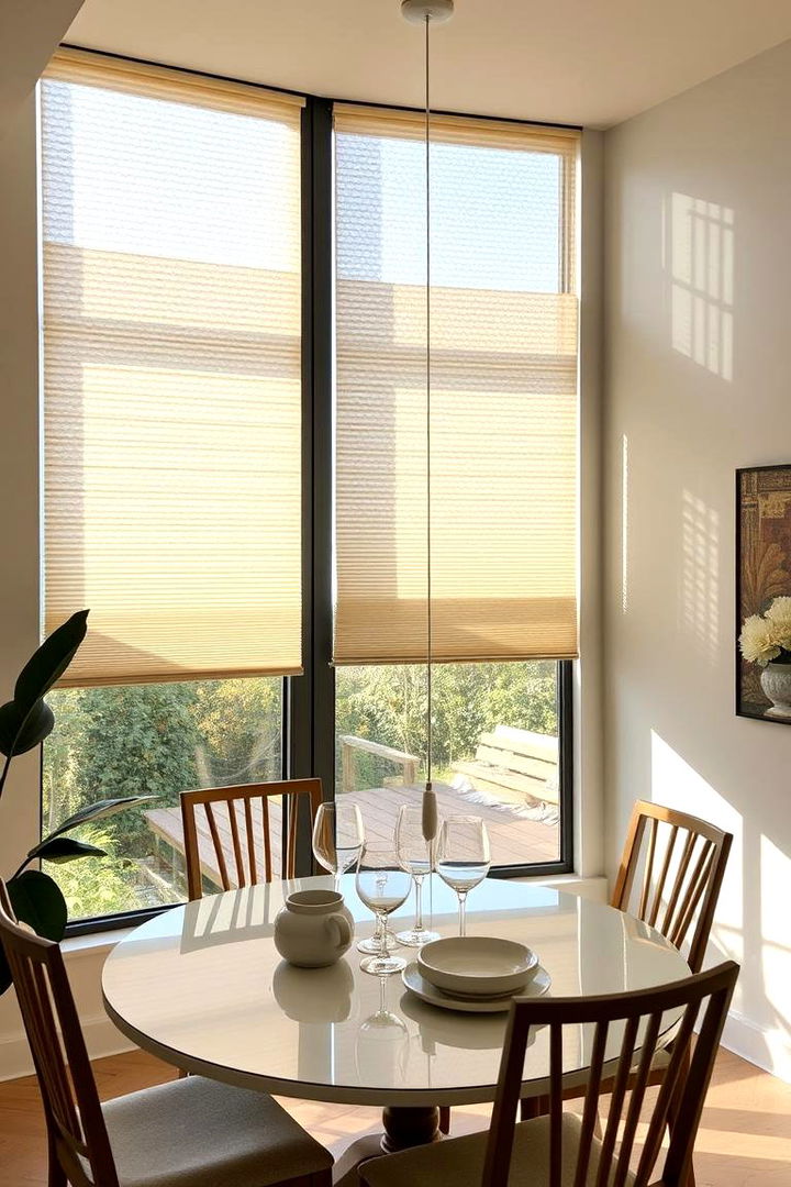 Energy Efficient Cellular Shades - 22 Dining Room Window Treatments