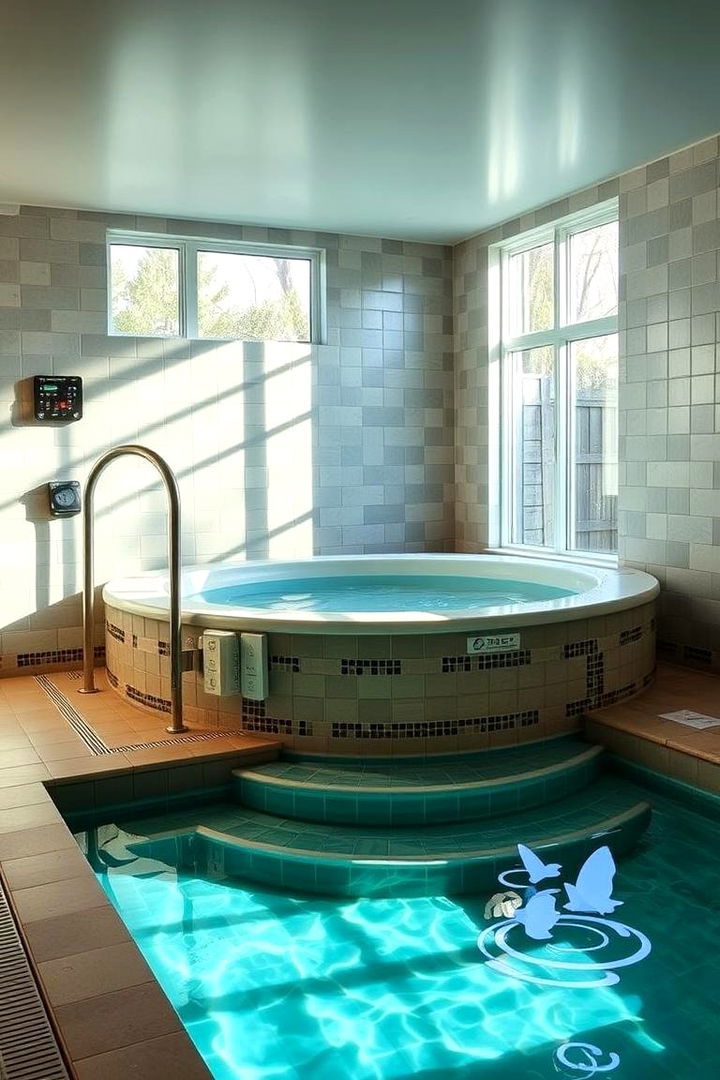 Energy Efficient Design - 22 Rectangle Pool With Hot Tub