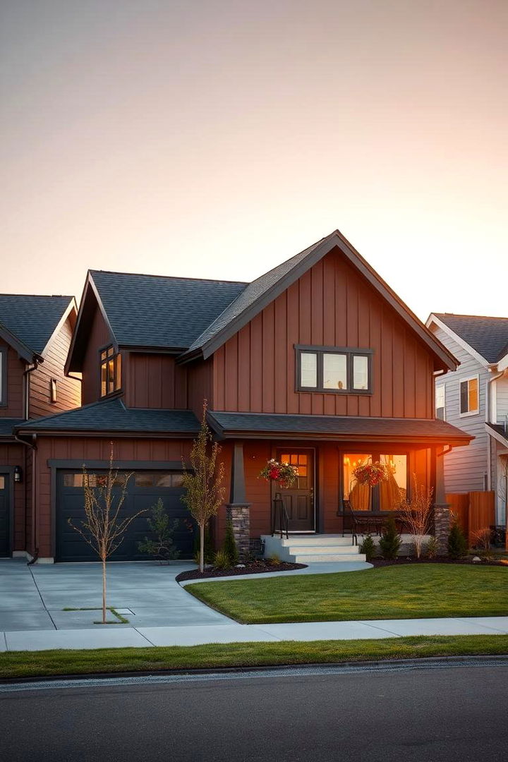 Energy Efficient Inspiration - 22 Dark Brown House With Black Trim