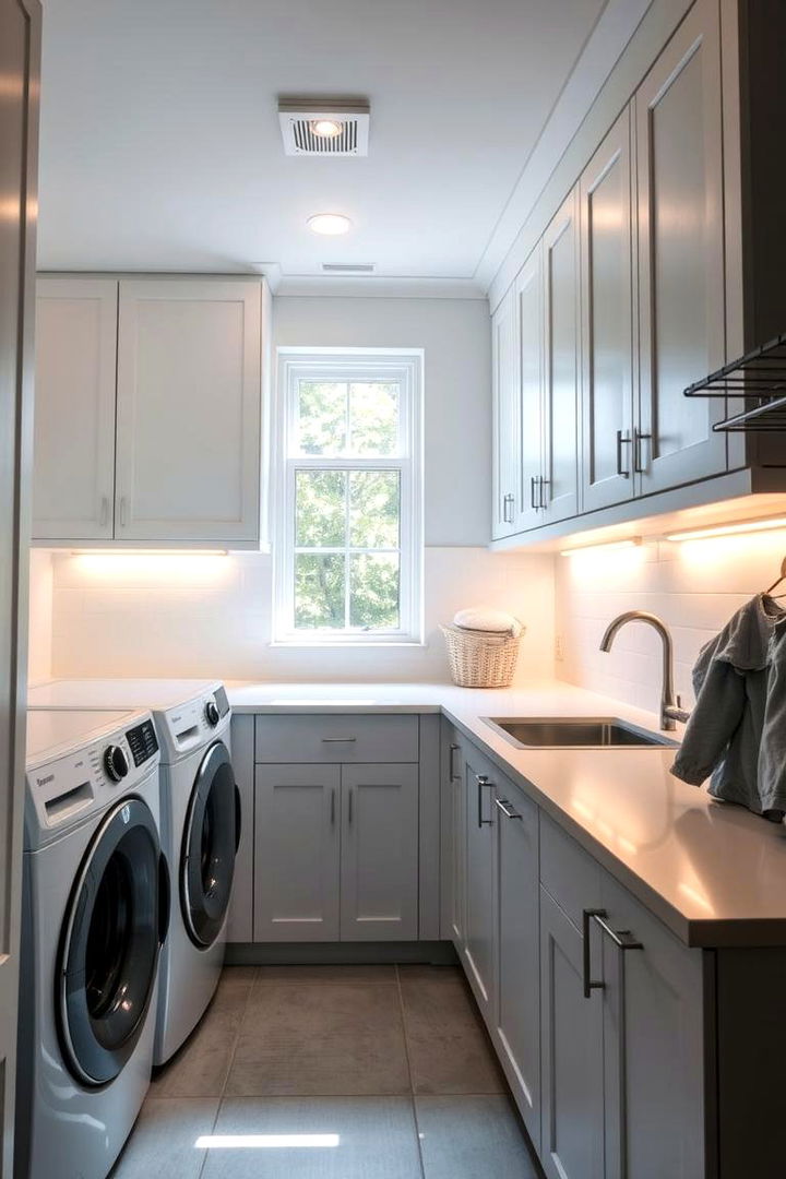 Energy Efficient Lighting - 22 Modern Laundry Room Ideas