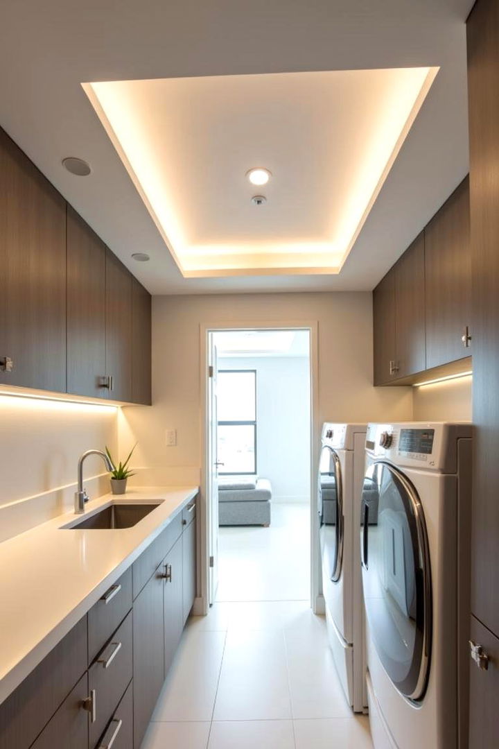 Energy Efficient Recessed Fixtures - 22 Laundry Room Lighting Ideas