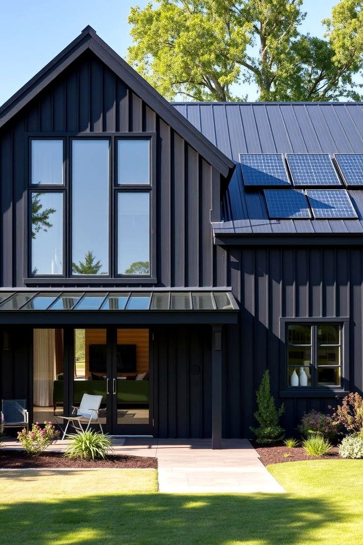 Energy Efficient Upgrades - 22 Black Modern Farmhouse Exterior Design Ideas