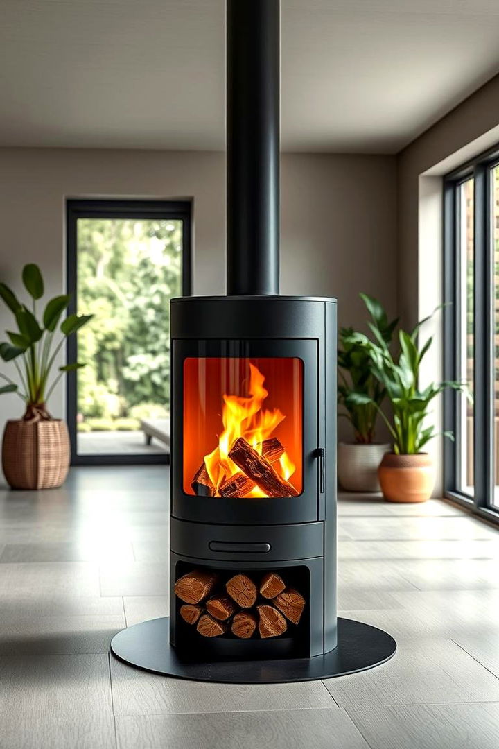 Energy Saving Innovative Log Burner - 22 Log Burner Ideas