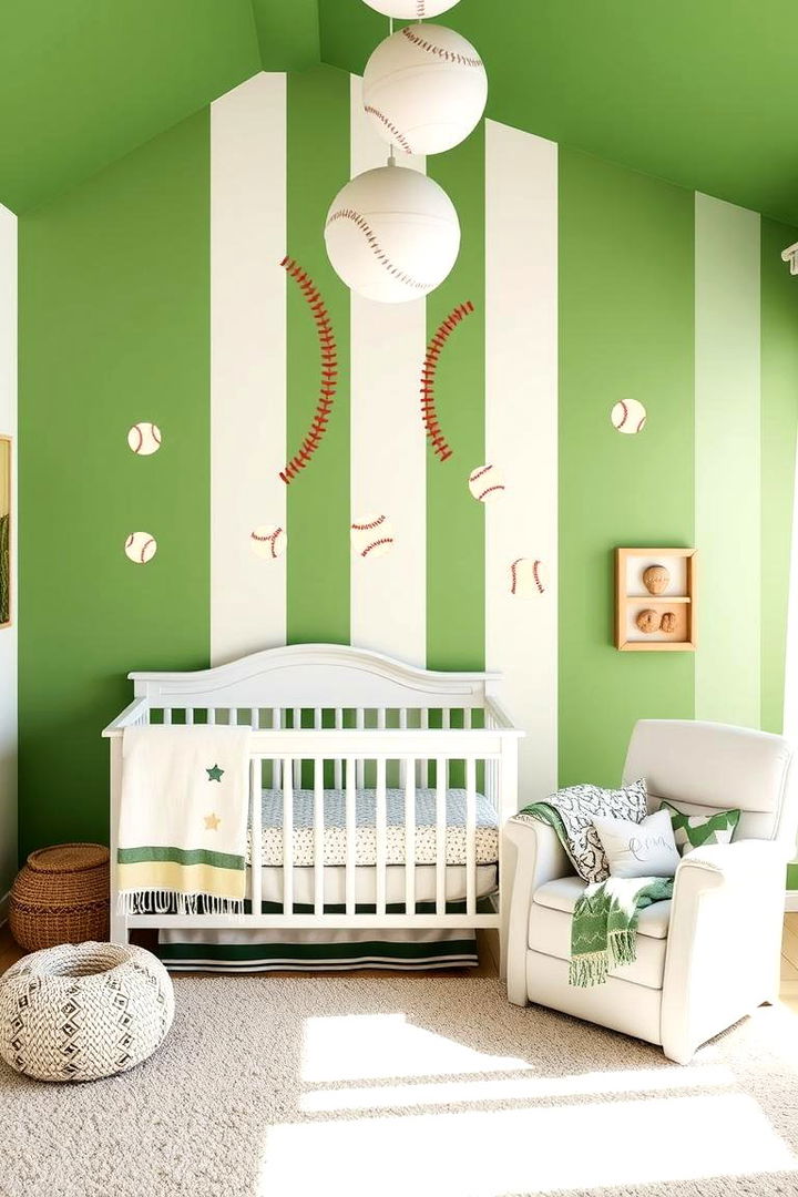 Engaging Baseball Diamond Display - 22 Sports Nursery Ideas