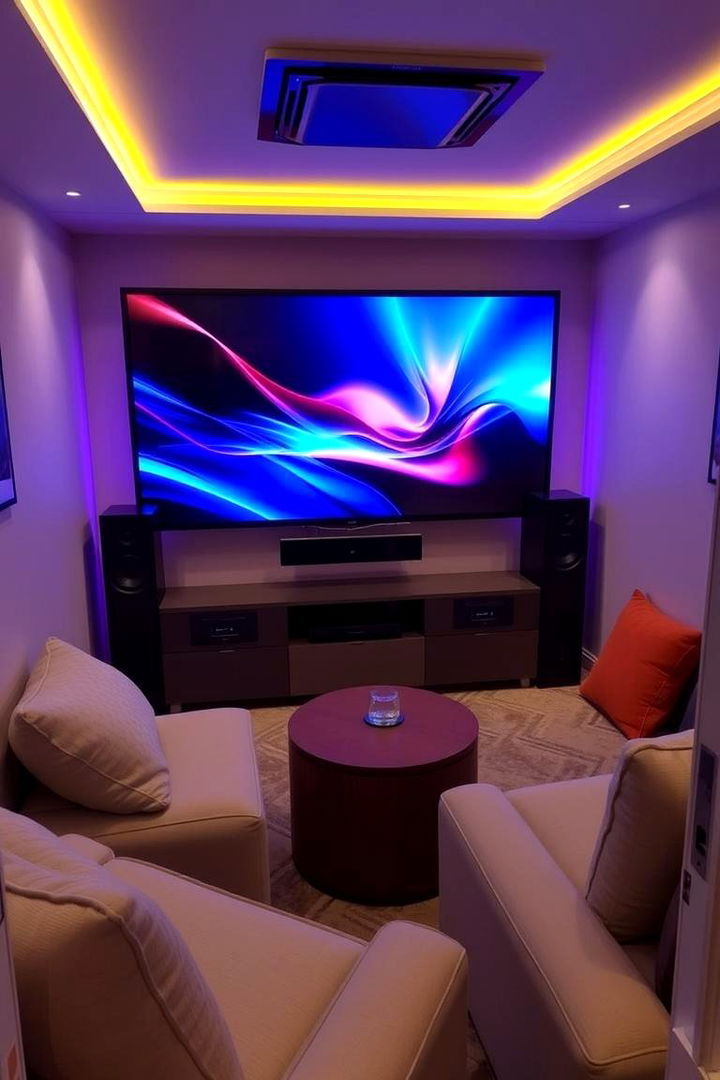 Engaging Mini Entertainment Room - 22 Box Room Ideas