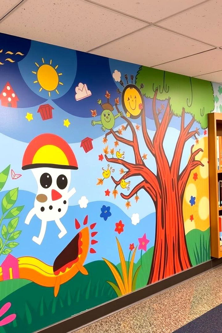Engaging School Partnerships - 22 Library Murals