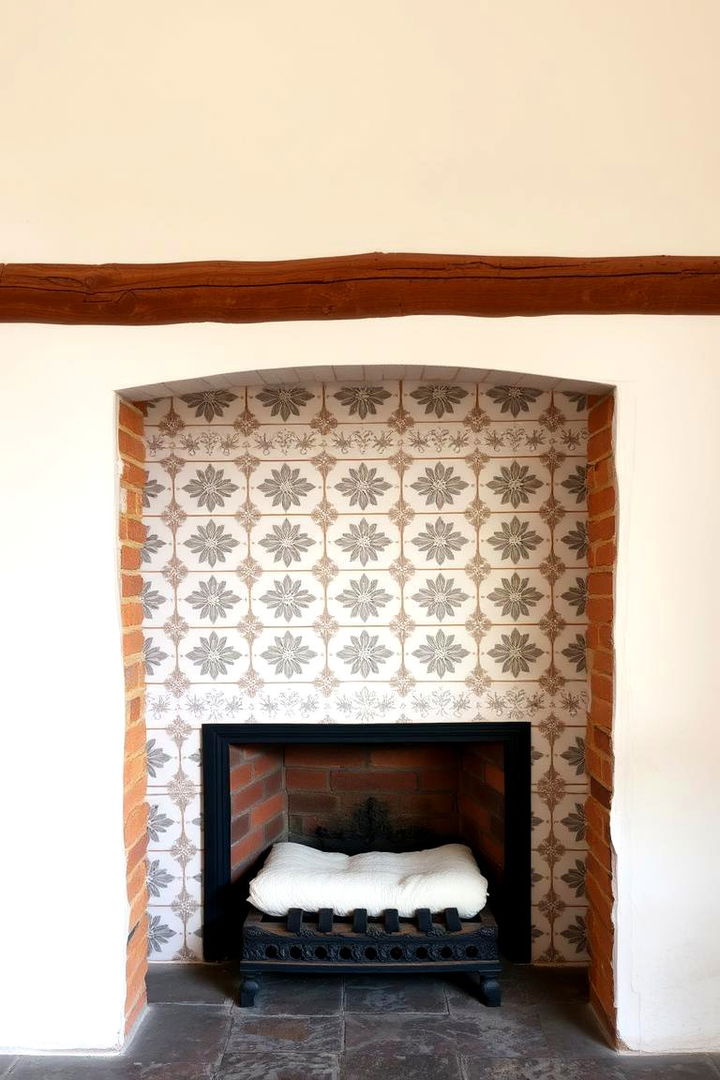 English Cottage Charm - 22 Farmhouse Fireplace Tile Ideas