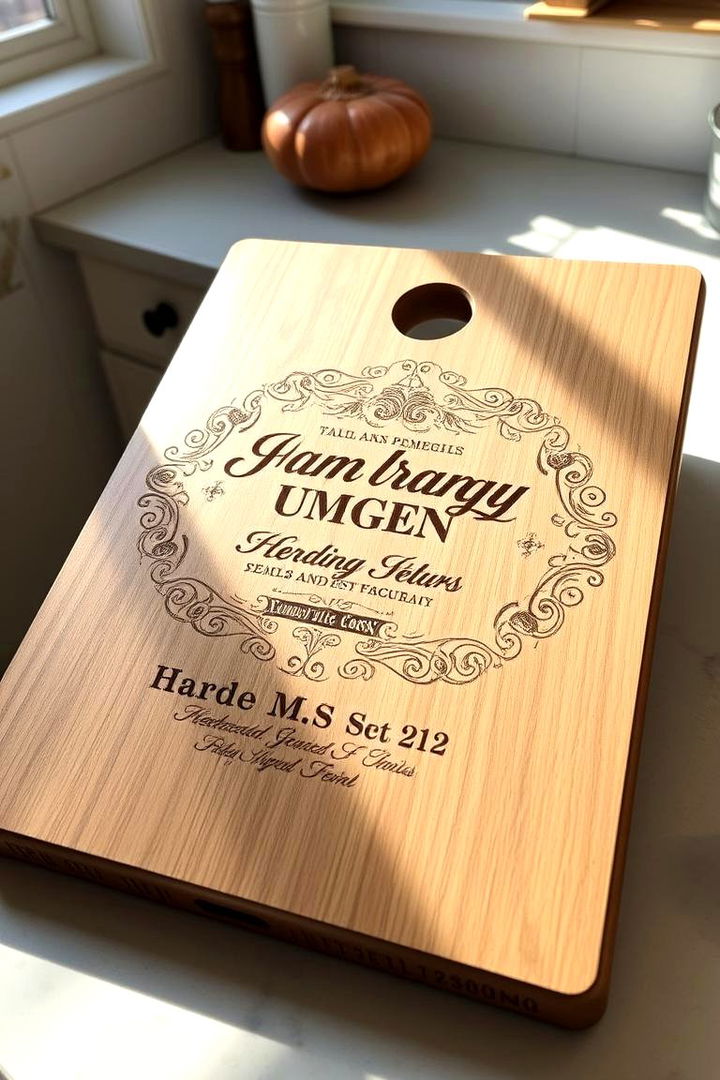 Engraved Cutting Board - 22 Personalized Wedding Gift Ideas