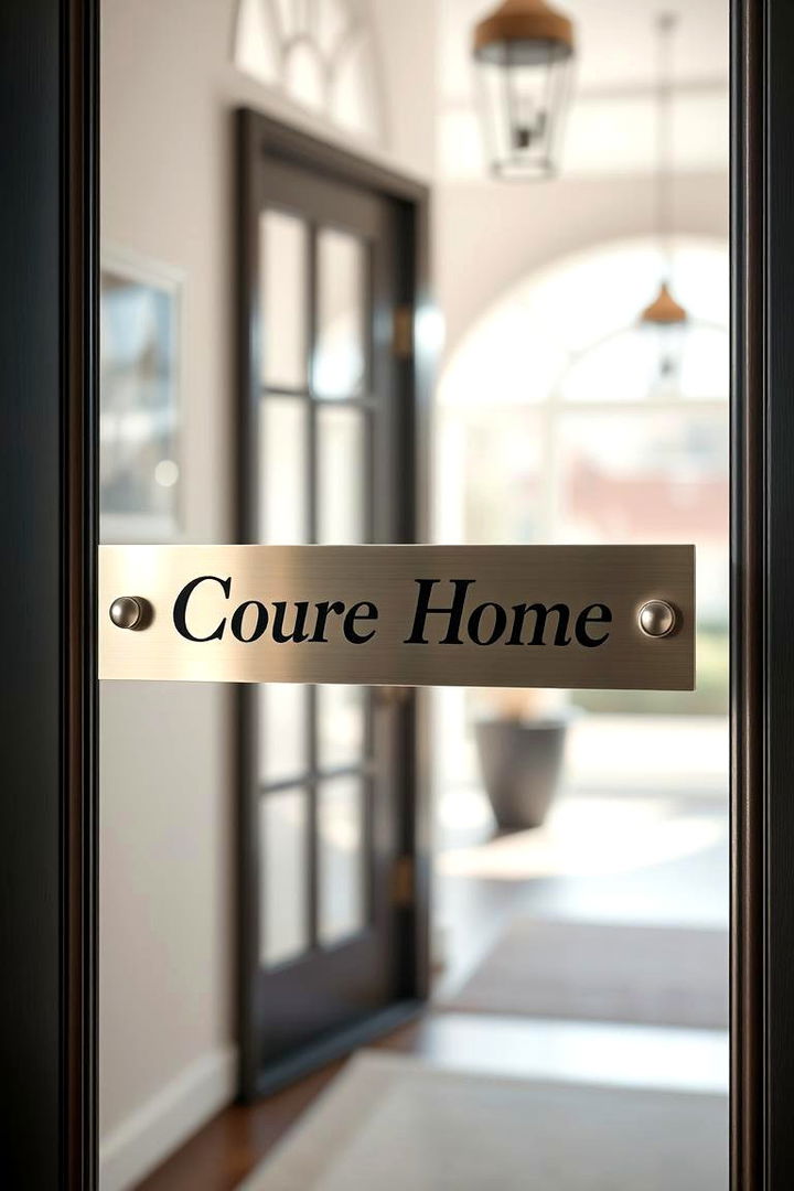 Engraved Door Name Plaque - 22 Personalized Wedding Gift Ideas