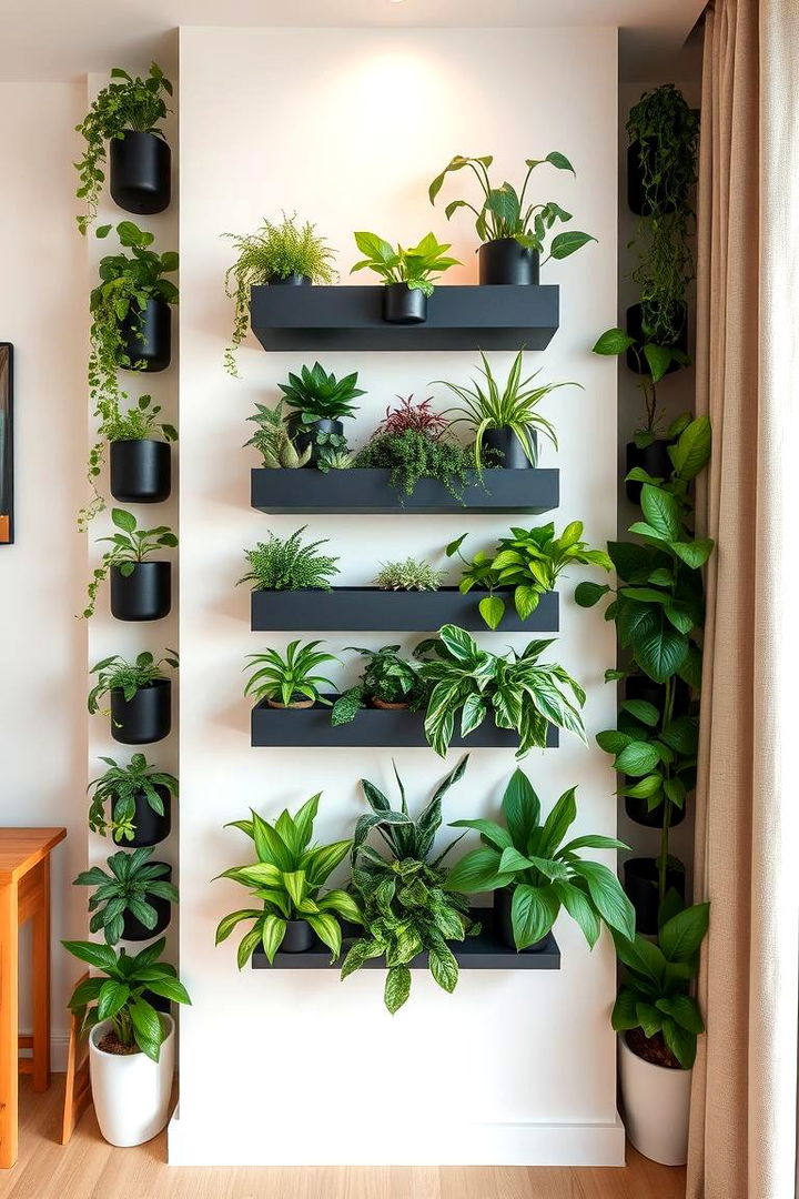 Enhance Vertical Garden Ideas Indoors - 22 small apartment decorating ideas