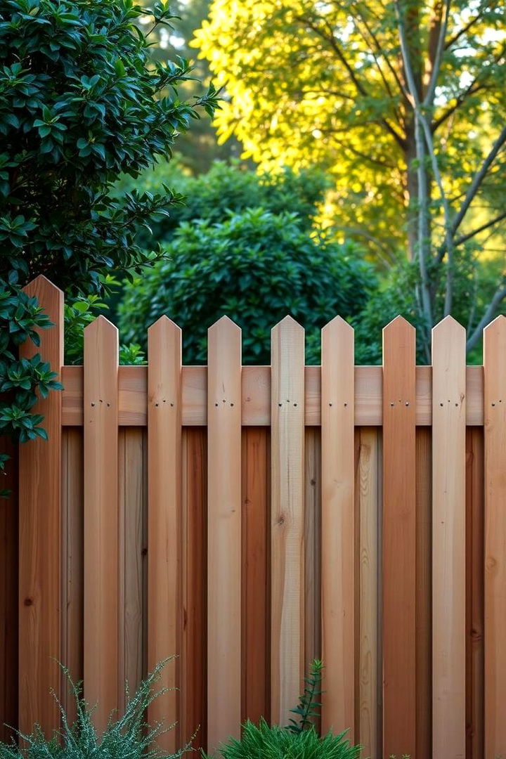 Enhanced Privacy with Cedar Panels - 22 Cedar Fence Ideas