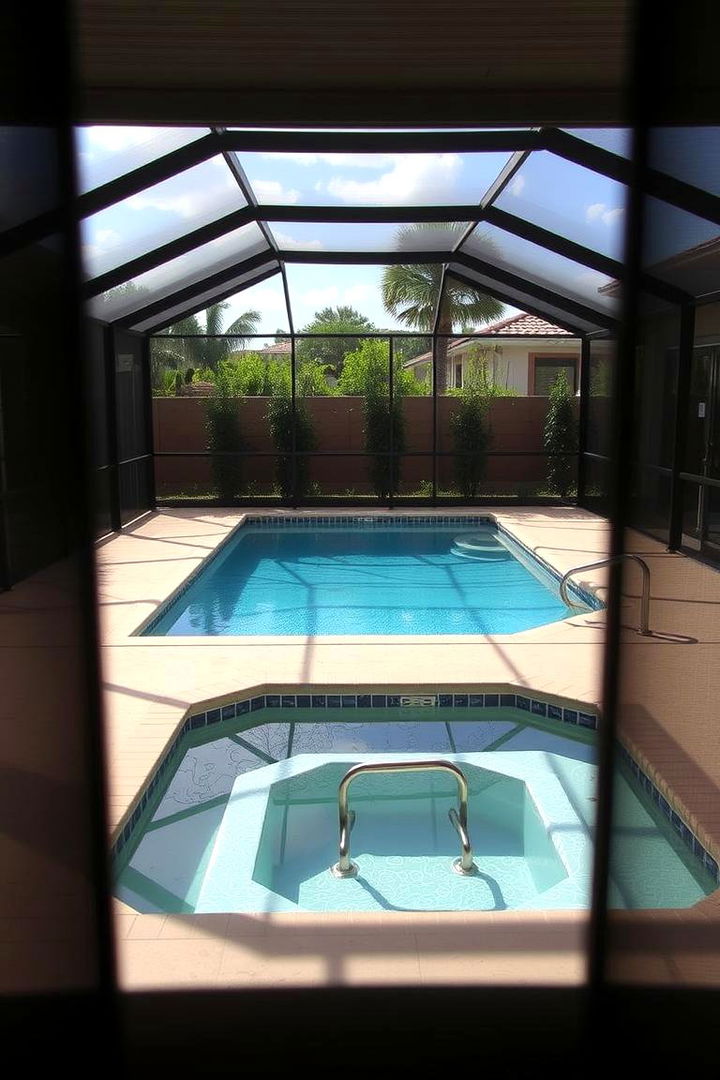 Enhanced Safety and Privacy - 22 Rectangle Pool With Hot Tub