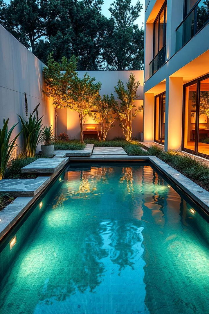 Enhancing Aesthetics with Reflective Water Finishes - 22 Small Pool Ideas