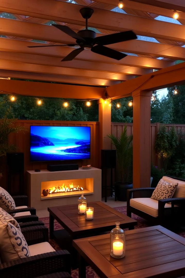 Enhancing Ambiance with Lighting and Sound - 22 Outdoor Tv Ideas