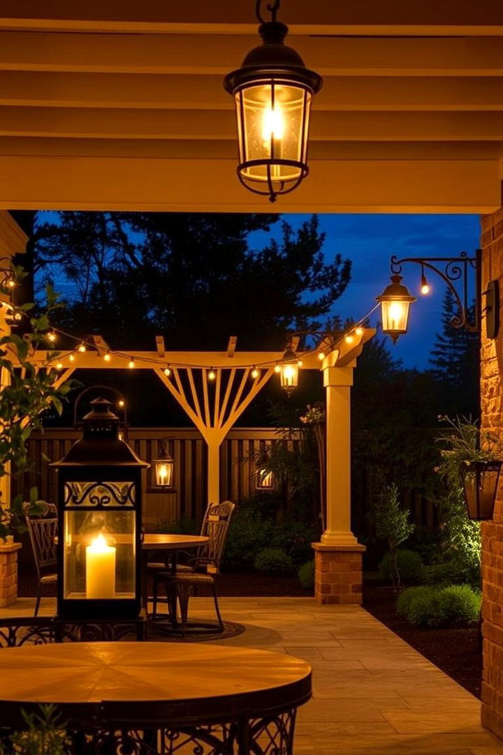 Enhancing Ambiance with Rustic Lighting Fixtures - 22 Rustic Patio Ideas