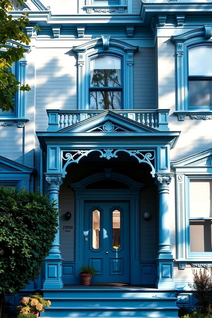 Enhancing Curb Appeal with Blue Tones - 22 blue victorian house colors