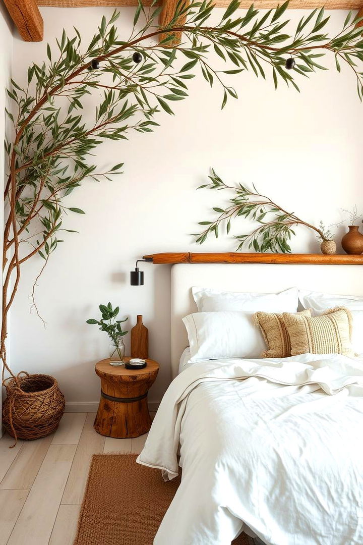 Enhancing Greek Bedrooms with Olive and Natural Decor - 22 Greek Bedroom Design Ideas