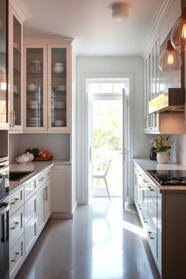 Enhancing Kitchen Brightness - 22 Modern Style Glass Kitchen Cabinets