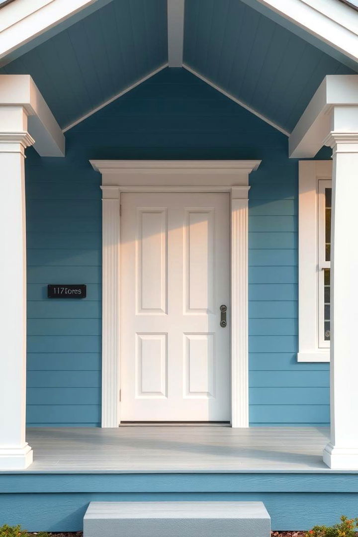 Enhancing Mood and Comfort - 22 Blue House Siding With White Trim