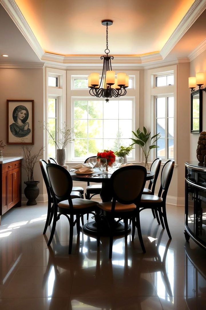 Enhancing Natural Light with Smart Placement - 22 Small Dining Room Lighting Ideas
