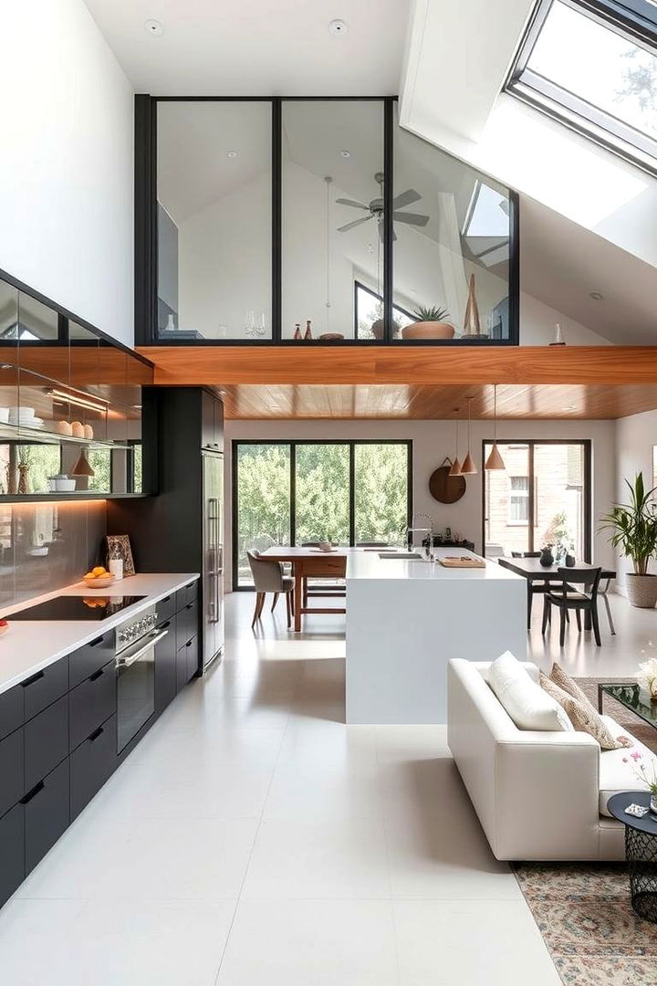 Enhancing Open Concept Spaces - 22 Modern Style Glass Kitchen Cabinets