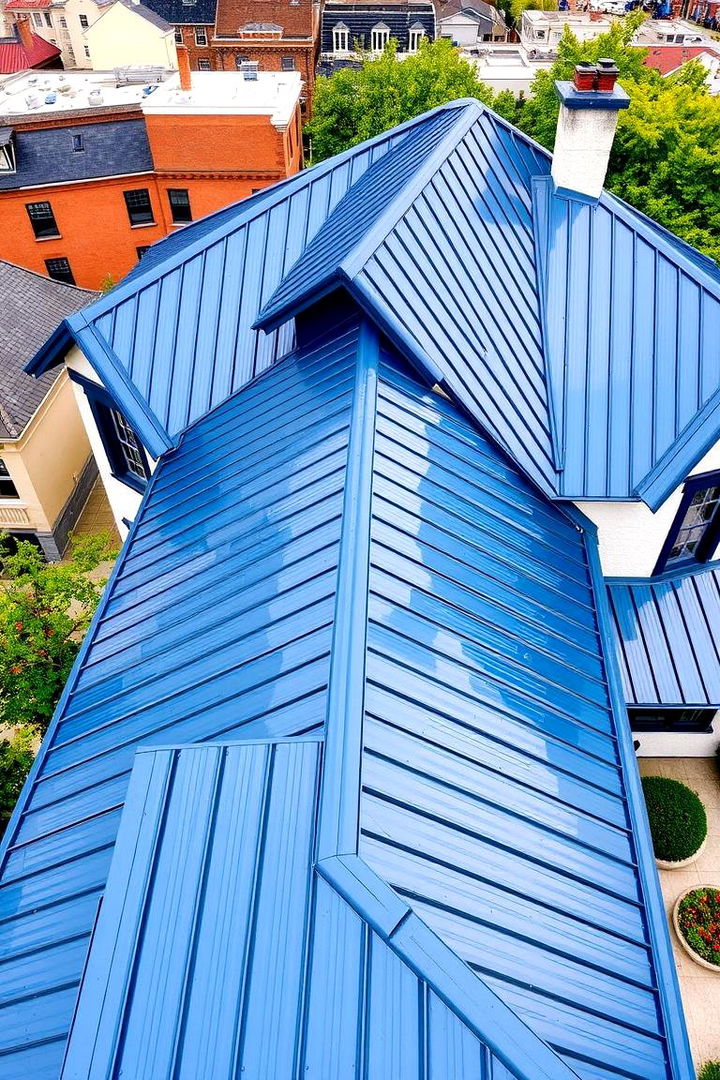 Enhancing Property Investment and Value - 22 houses with blue metal roofs