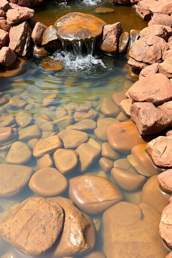 Enhancing Water Features with Red Lava Rock - 22 Red Lava Rock Landscaping Ideas
