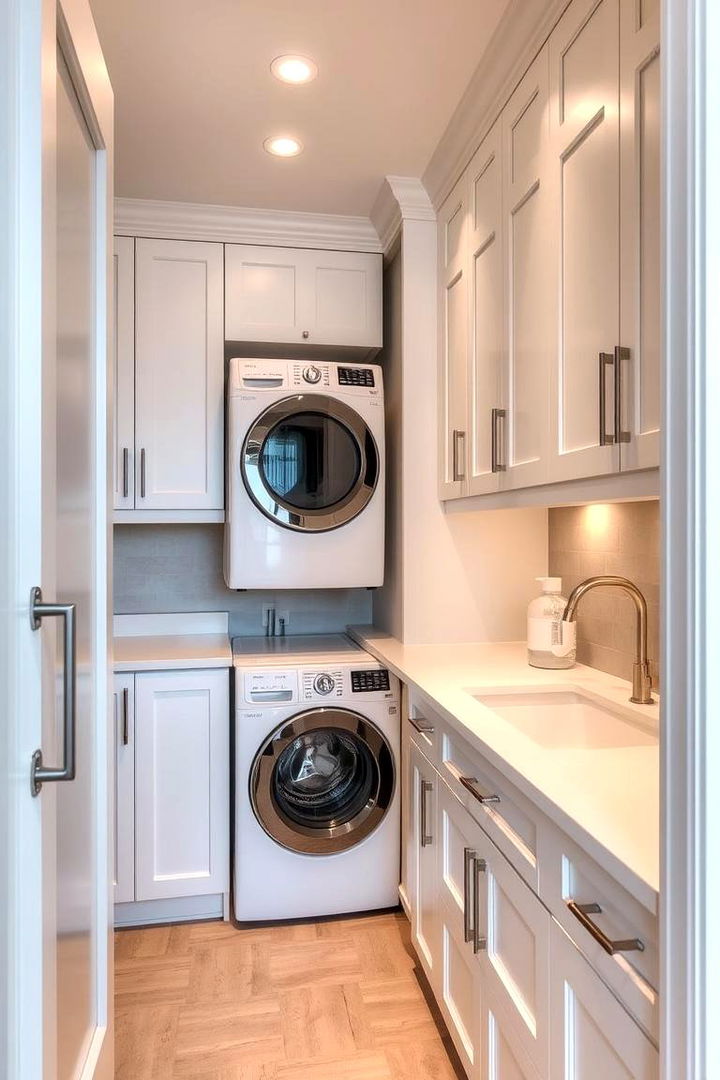 Enhancing Workflow with Functional Countertops - 22 Laundry Closet Ideas