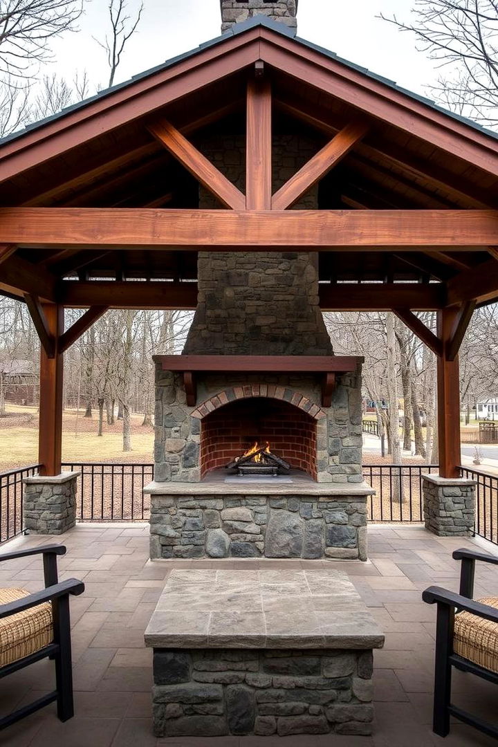 Ensuring Weather Resistance - 22 Gazebo With Fireplace