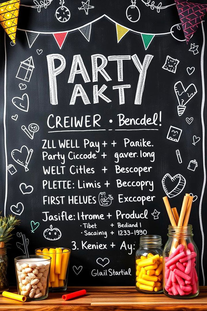 Entertaining Party Chalkboard Ideas - 22 Chalkboard Ideas