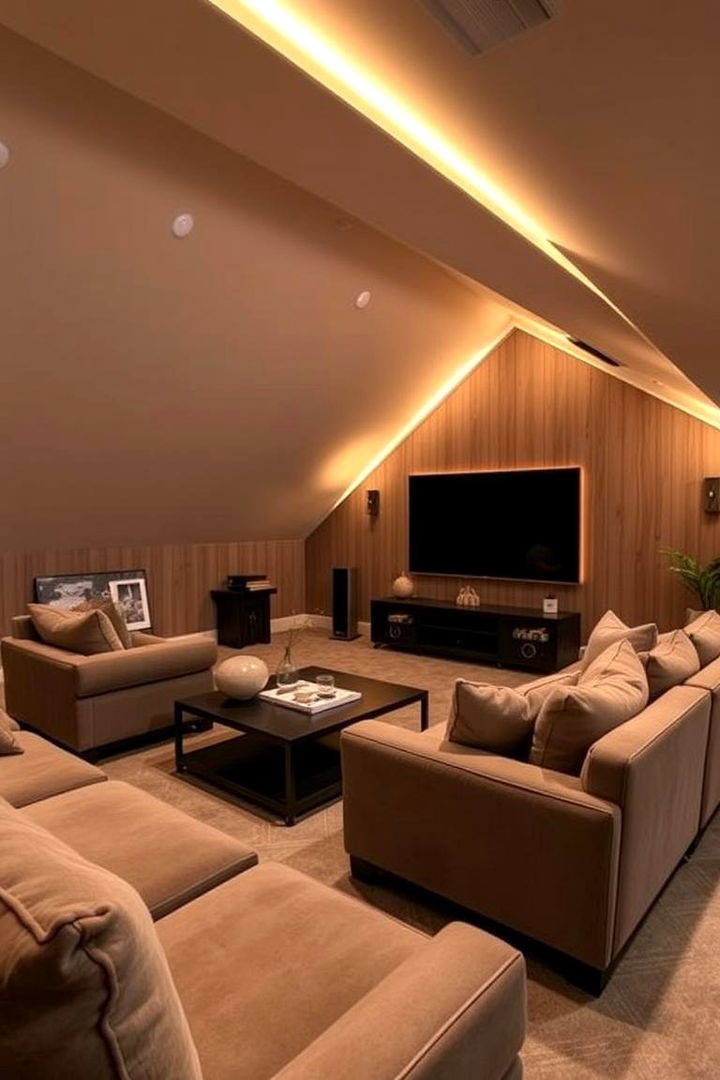 Entertainment Lounge Attic - 22 attic room ideas