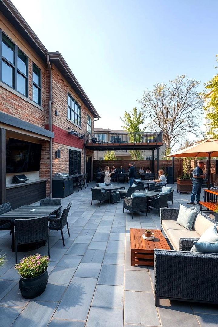 Entertainment and Social Hub - 22 Bluestone Patio Ideas