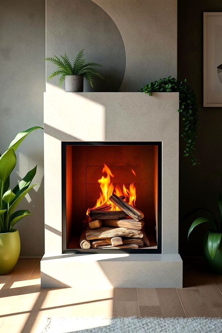 Environmentally Conscious Fireplace - 22 Fireplace Ideas