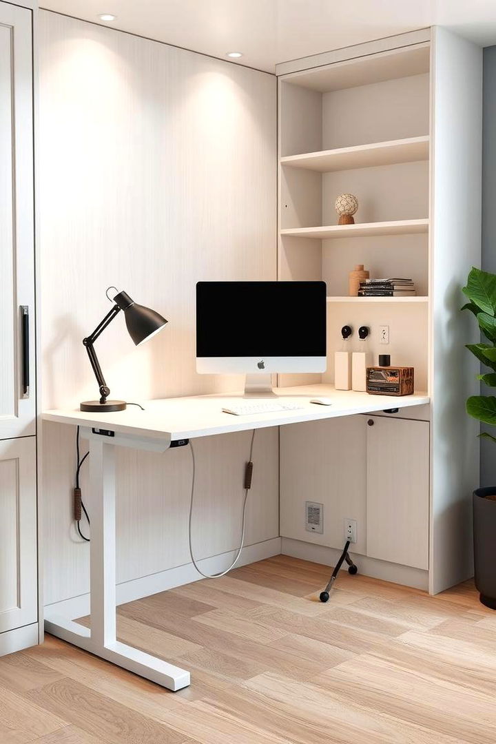 Ergonomic Built in Desk Layouts - 22 Built-in Desk Ideas