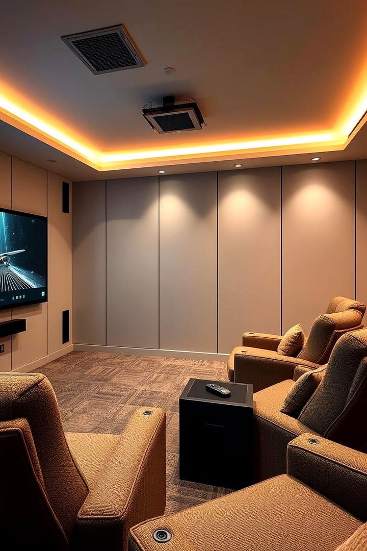 Ergonomic Controls and Comfort - 22 Small Media Room Ideas