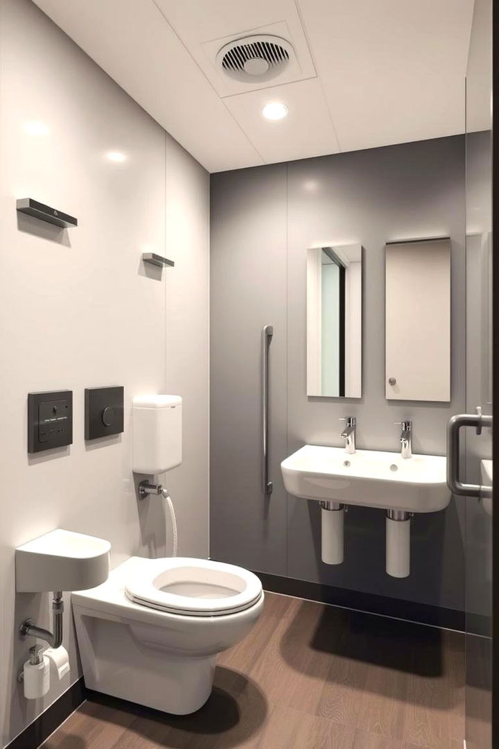 Ergonomic Design Elements - 22 Office Bathroom Ideas