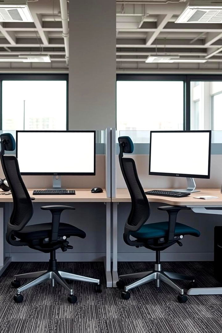 Ergonomic Dual Setup - 22 Home Office for Couples Ideas and Designs