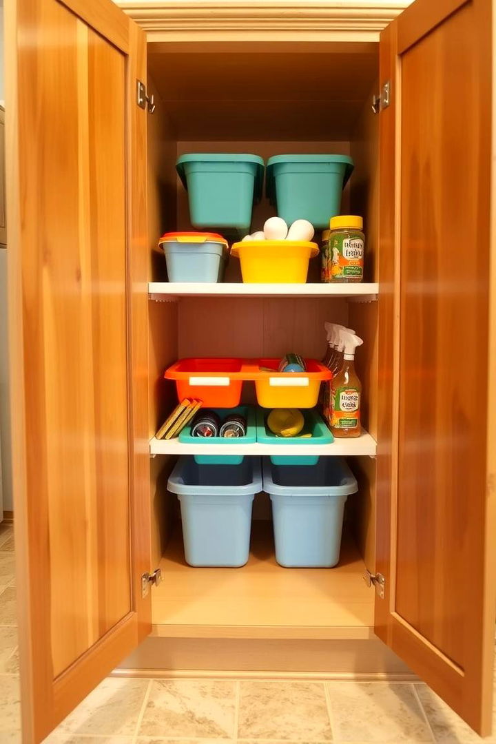 Establish a Child Friendly Storage Solution - 22 Kitchen Cabinet Organization Ideas