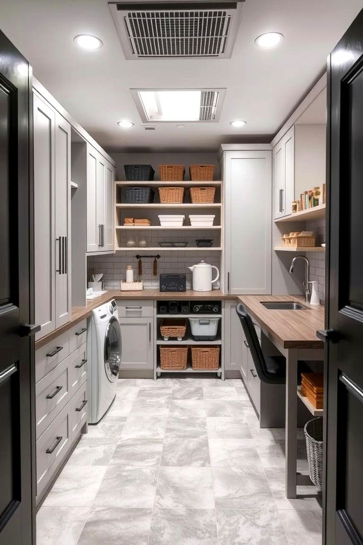 Establishing a Customizable Workspace for Personal Function - 22 basement laundry room ideas