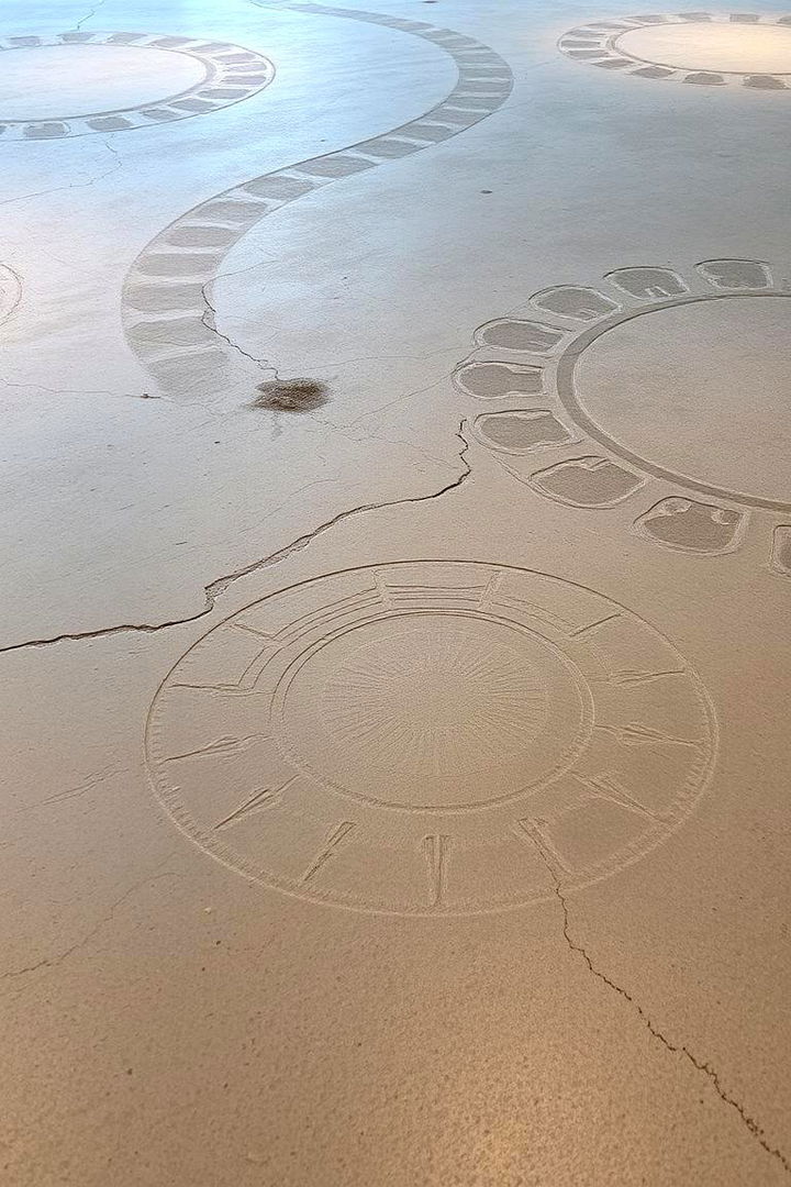 Etched Artistic Surfaces - 22 Concrete Floor Design Ideas