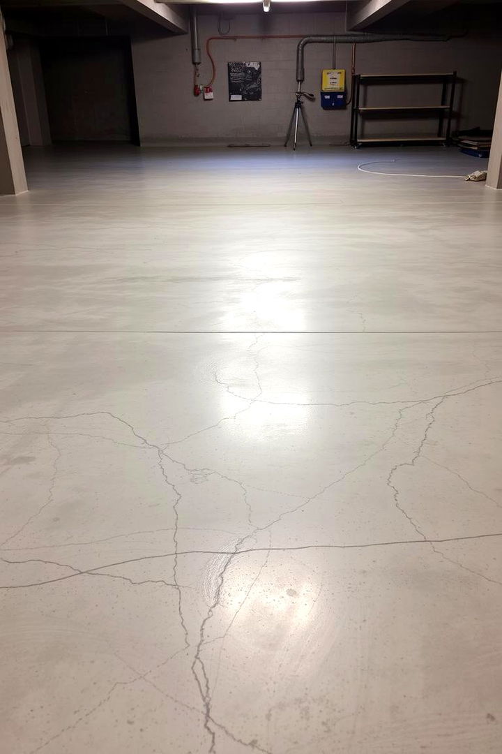 Etched Concrete Floors - 22 Concrete Basement Floor Ideas