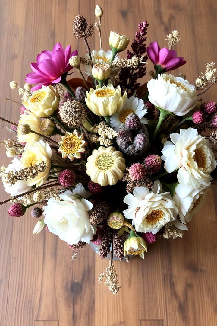 Eternal Dried Flower Bouquet - 22 Garden Centerpiece Ideas