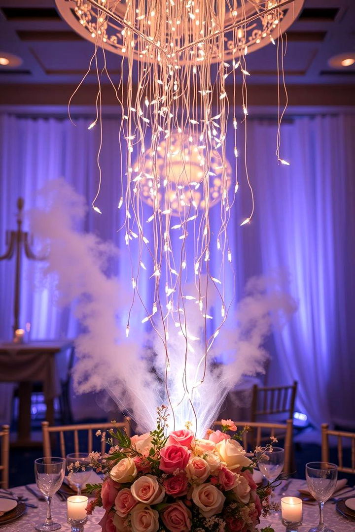 Ethereal Floating Lights - 22 Tall Wedding Centerpiece Ideas