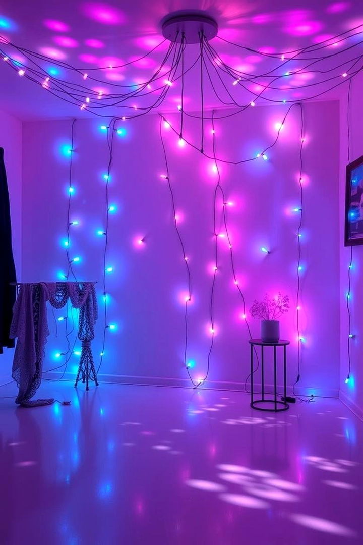 Ethereal Lighting Effects - Pastel Goth Bedroom Ideas to Blend Softness and Edge