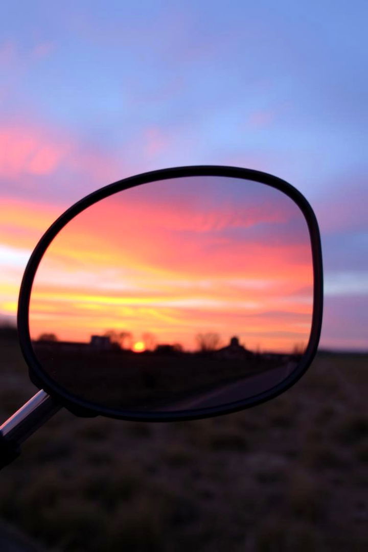 Ethereal Sunset Reflections - 22 Mirror Painting Ideas