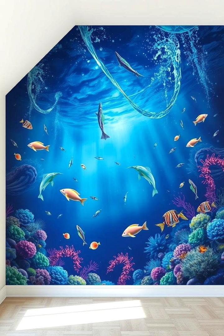 Ethereal Underwater Wall Murals - 22 Underwater Mermaid Bedroom Ideas