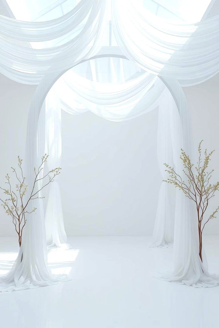 Ethereal White Arch - 22 Wedding Arch Ideas