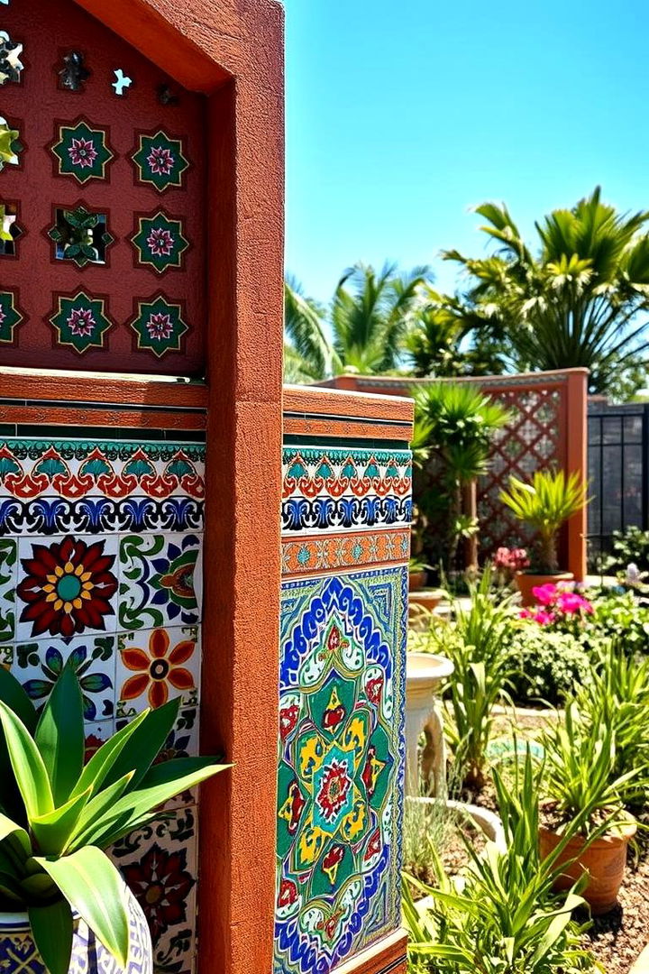 Ethnic Inspired Pattern Dividers for Cultural Flair - 22 Garden Divider Ideas