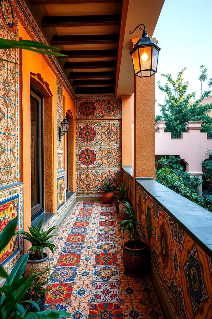Ethnic Vibe Inspirations - 22 Balcony Tiles Ideas