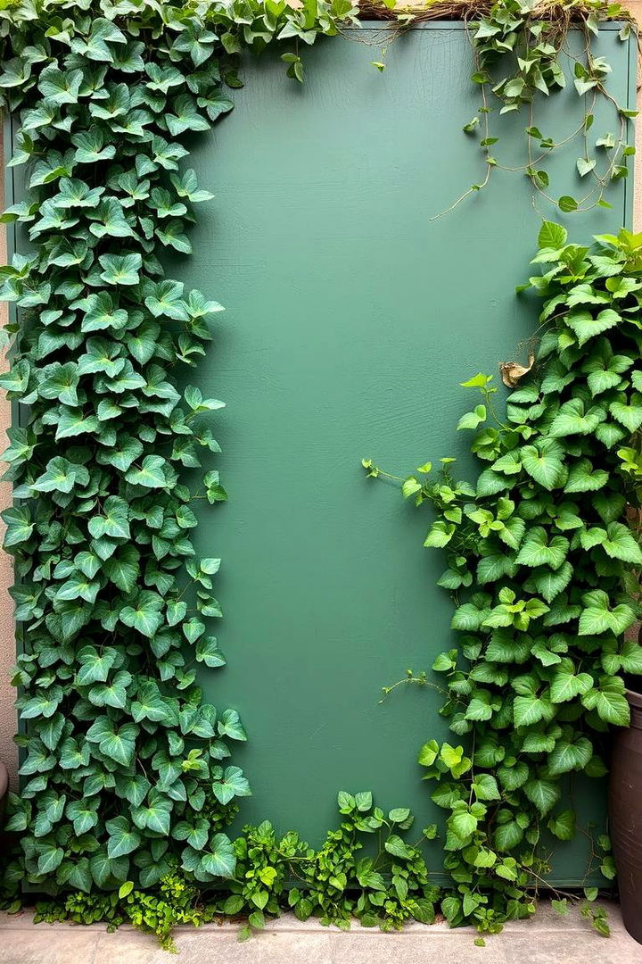 Eucalyptus and Ivy Green Panel - 22 Vertical Garden Ideas